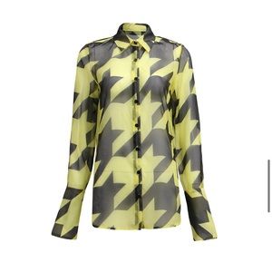 Pantora | Latisha Houndstooth Button Up Shirt XS